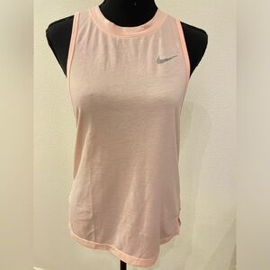 Nike Dri-Fit Running Racerback Tank in Light Pink - Size S